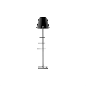 Flos Bibliotheque Floor Lamp Chrome/ Smoked Colored