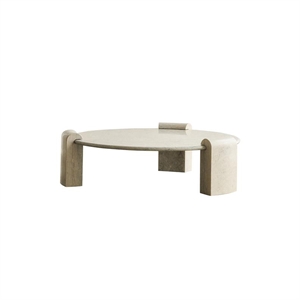 Louise Roe Column Stone Coffee Table Ataija Azul Marble