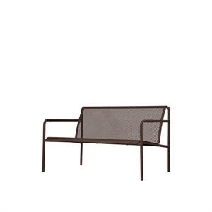 Ferm Living Dapple 2-Seater Outdoor Lounge Sofa Dark Chocolate
