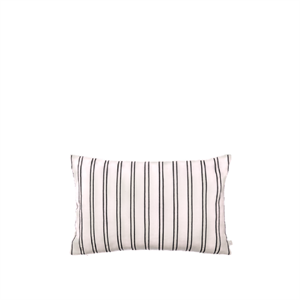 Ferm Living Twill Rectangular Cushion Cover Off-White/ Black