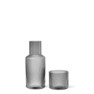 Ferm Living Ripple Carafe Small Set Smoked