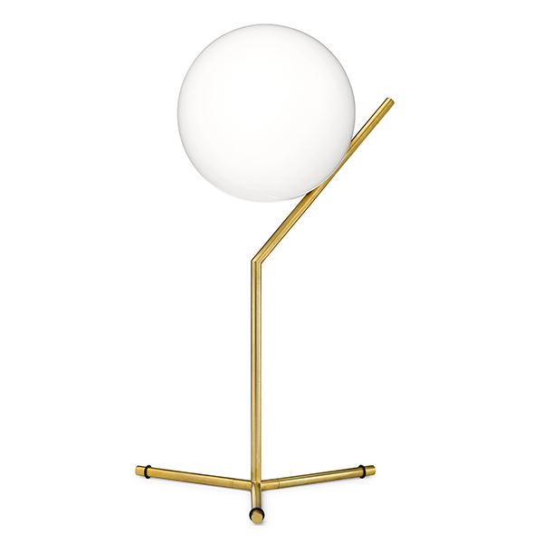 Flos IC T1 Tall Table Lamp Brass