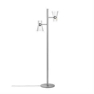 Flos Nocturne F2 Cone Floor Lamp Silver