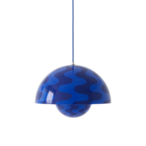 &Tradition Flowerpot VP2 Pendant Cobalt Blue/Twilight Blue Pattern