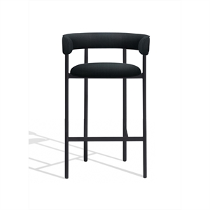 Furniture Copenhagen Font Bar Stool with Armrests 65 cm Remix 196/ Black Frame