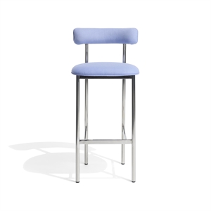 Furniture Copenhagen Font Bar Stool 65 cm Divina 676/Polished Steel Frame