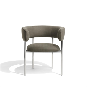 Furniture Copenhagen Font Dining Chair with Armrests Remix 233/Polished Steel Frame
