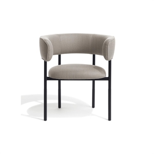 Furniture Copenhagen Font Dining Chair with Armrests Trio 0205/ Black Frame