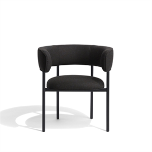 Furniture Copenhagen Font Dining Chair with Armrests Boucle Zero 0010/ Black Frame