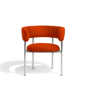 Furniture Copenhagen Font Dining Chair with Armrest Gentle 2 553/Polished Steel Frame