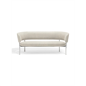 Furniture Copenhagen Font Sofa Beige Boucle Elle 0200/Polished Steel Frame