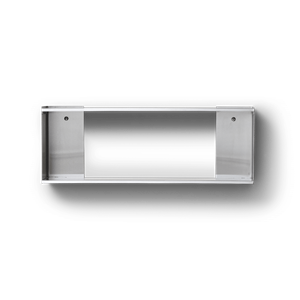 Form & Refine Taper Wall Shelf 25x70 Brushed Steel
