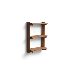 Form & Refine Beam Wall Shelf 3 Deep Brown Pine