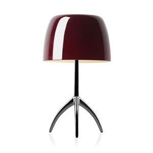 Foscarini Lumiere Table Lamp Grande Cherry Black Chromed w. Dimmer