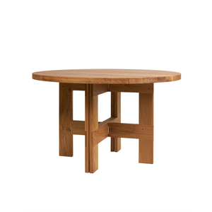Frama Farmhouse Trestle Dining Table Ø120 Natural Oak