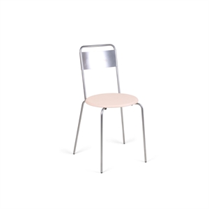 Frama Petit Rond Dining Chair Stainless Steel/Leather