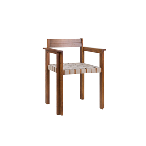 Frama Symmetry Dining Chair With Armrest Honey Ash/Oat