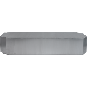 Louise Roe Funki Coffee Table Rectangular Brushed Aluminum