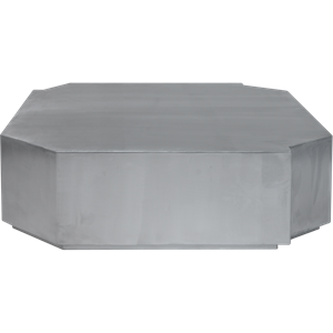 Louise Roe Funki Coffee Table Square Brushed Aluminum