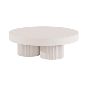 NORR11 Gear Round Coffee Table Ø120 Chalk