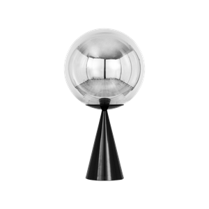 Tom Dixon Globe Fat Table Lamp Silver/ Black