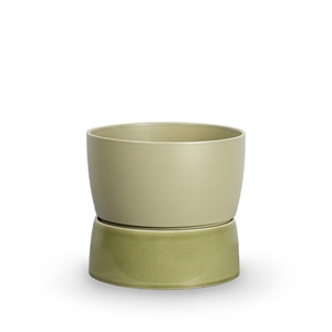 Ro Collection Two Tone Planter Pot Large Artichoke Green