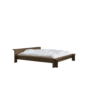 Rye Sleep Hem Bed Frame 140x200 Smoked Red Oak