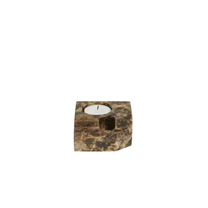 Woud Jeu De Dés 3 Candlesticks Brown
