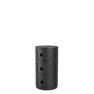 Kartell Componibili 3 Cabinet Matt Black