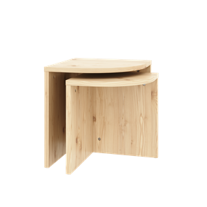 Karup Design Combine Side Table Set Clear Lacquered Pine