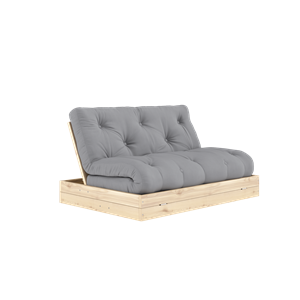 Karup Design Flip Sofa Bed With Mattress 140x200 Gray/ Clear Lacquered