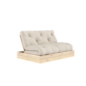 Karup Design Flip Sofa Bed With Mattress 140x200 Beige/ Clear Lacquered