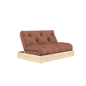 Karup Design Flip Sofa Bed With Mattress 140x200 Clay Brown/Clear Lacquer