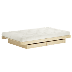 Karup Kanso Bed Frame With 2 Drawers 90x200 Raw