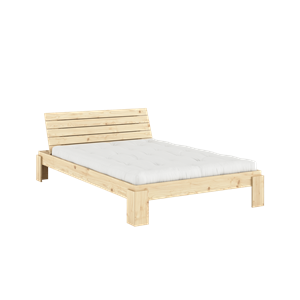 Karup Layers Bed Frame With Headboard 140x200 Raw