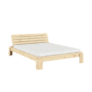 Karup Layers Bed Frame With Headboard 160x200 Raw