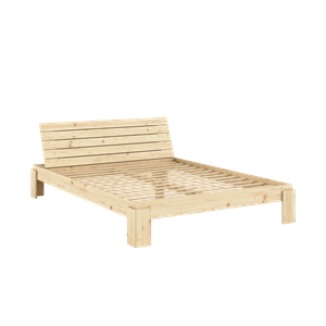 Karup Design Layers Bed Frame With Headboard 160x200 Clear Lacquered Pine