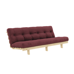 Karup Design Lean Sofa Bed With Alpha Mattress 130x200 Bordeaux/Raw