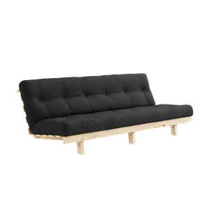 Karup Design Lean Sofa Bed With Alpha Mattress 130x200 Dark Grey/Raw