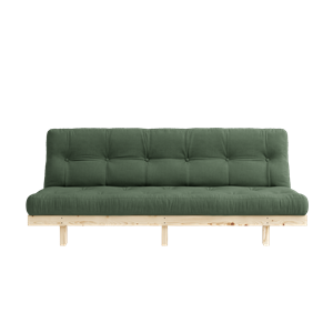 Karup Design Lean Sofa Bed With 5-Layer Mattress 130x190 Olive Green/Raw