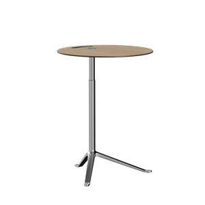Fritz Hansen Little Friend KS11 Side Table Adjustable Height Oak/Polished Aluminum