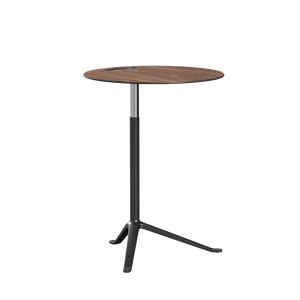 Fritz Hansen Little Friend KS11 Side Table Adjustable Height Walnut/ Powder Coated Aluminum