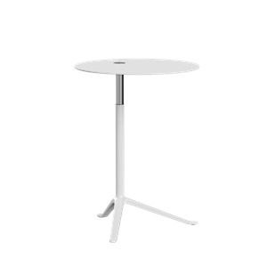 Fritz Hansen Little Friend KS11 Side Table Adjustable Height White/ Powder Coated Aluminum