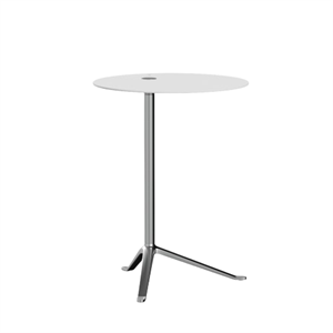 Fritz Hansen Little Friend KS12 Side Table White/Polished Aluminum