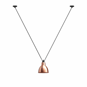 Lampe Gras N323 XL Pendant Copper & White Round
