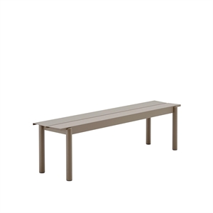 Muuto Linear Steel Bench 110 x 34 cm Taupe