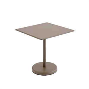 Muuto Linear Steel Café Garden Table 73x70 cm Taupe 
