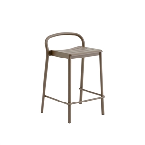 Muuto Linear Steel Bar Stool 65 cm Taupe