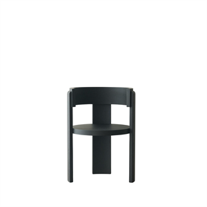 Louise Roe Spina Dining Chair With Armrests Black Lacquered Oak