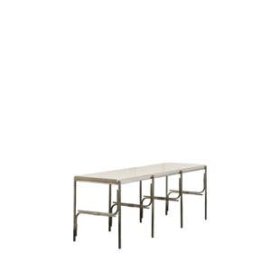 Louise Roe Axis Display Unit 03 Shelving Stainless Steel/Ataija Azul Marble